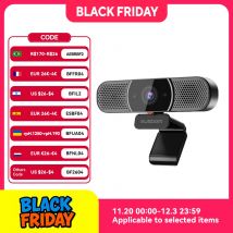 AUSDOM-cámara web AW616 todo en uno, 2K, micrófono AI, altavoz, cubierta de privacidad, USB, ordenador, conferencias, estreno mundial