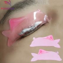 PERMANIA 1 Pair Korea Dolphin Shape Silicone Eyelash Perm Lash Rod Shield Lash Softening Pads Eyelash Curler Health Beauty Tools