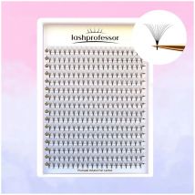 Lashprofessor-ventiladores de volumen prefabricados, 8-15mm, 3D/6D/8D/14D, Base estrecha y afilada, Promade, tallo puntiagudo ruso, extensión de pestañas