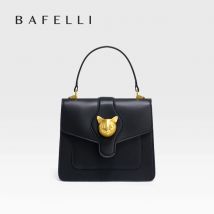 BAFELLI 2025 WOMEN'S BUSINESS STYLISH SHOPPER BAG LADY DESIGN HANDBAGS ORIGINAL BRAND PURSE SHOULDER CROSSBODY  NEW CAT LEATHER
