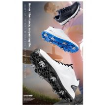 Golf Shoes Men Waterproof Golf Spikes Sneakers Professional Non-Slip Golf Footwear Trainers Luxury Sports Shoes