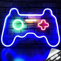 Leuchtreklame in Gamepad-Form für Teenager, Jungen, Gamer, Zimmer, Wand, Heimdekoration, LED-Licht, Nachtlampe, coole Gamer-Geschenke