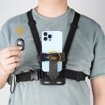 Telefon-Brusthalterung mit universellem Telefonhalter-Clip für Vlog-Aufnahmen, freihändige Smartphone-Brusthalterung mit Trageband für Filmaufnahmen
