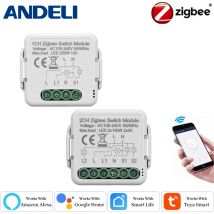 ANDELI Modulo interruttore luce intelligente 1/2/3/4Gang Supporta Zigbee 3.0 e controllo bidirezionale, app telecomando Interruttore fai da te 100-240 V