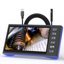 Videocamera endoscopio con schermo IPS da 7 pollici HD1080P Singola doppia lente tripla HD1920 5.0MP Autofocus Sonda USB Periscopio per ispezione tubi
