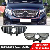 GT Diamond Style Front Kühler Gitter Stoßstange Kühlergrill Einlass Mesh Grill für Mercedes Benz V Klasse W447 2015-2023 Body Kit Tuning