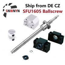 RM1605 Set SFU1605 Gerollt Ball Schraube C7 Mit Ende Bearbeitet + 1605 Ball Mutter + Mutter Gehäuse