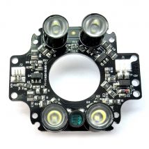 4 LEDs Array Infrarot 90 Grad Glühbirnen 850 nm IR Board Illuminator für CCTV-Kamera