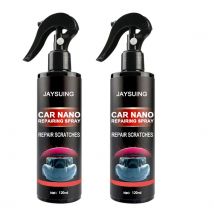 2 Bottles120ml Liquid Nano Auto Scratch Removal Spray Repair Polish Ceramic Coating Water Displacing Polishing Car Repairing