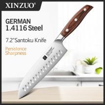 XINZUO Acciaio Inossidabile di Alta Qualità 7.2 '' Coltello Santoku Din 1.4116 Affettare Chef Coltelli Da Cucina Pakka Manico In Legno Cook Cutter