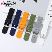 18mm 20mm 22mm 24mm Schnell verschluss Silikon armband Gummi armband Armband wasserdichte Armbänder schwarz braun grau grün
