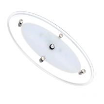 DC 12/24V  Dimmable Oval Light Environment U Ambiance Ultra Slim Lamp Caravan/Motorhome/Rv Roof