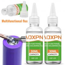 Flüssigflussmittel, multifunktionales Schweißlot für Metalle wie Edelstahl, Kupfer, Eisen, Nickel und verzinkte Bleche.