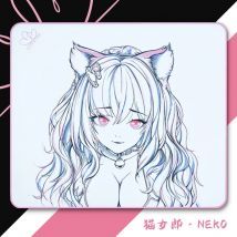 Unusual Way Sports Game Mousepad Neko Poron Substrat Zarter Plüschstoff Kontrolle Fühlen Sie sich große Größe Präzise Positionierung