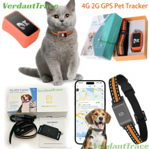 IP67 Wodoodporna obroża Mini 4G GPS Animal Tracker Anti-Lost Śledzenie w czasie rzeczywistym Lokalizator psów i kotów Modna obroża na szyję dla psów i kotów