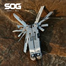 SOG 21 Tools PowerAccess Deluxe Taktisches Multitool Klappzange Taschenmesser Multitool EDC Outdoor Camping Überlebensausrüstung