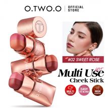 O.TWO.ORouge Stick Lippenstift 3-in-1 Augen Wange Lippen tönung glatt leichte Langlebige Creme Mehrzweck Stick Rouge Lippenstift Make-up