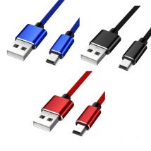 USB 2.0 Typ A auf Mini B Kabel, geflochtenes Ladekabel, Premium USB 2.0 auf Mini USB Kabel, 1 m/39 Zoll Länge
