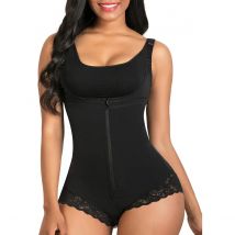 Shapewear für Frauen, Bauchkontrolle, Fajas Colombianas, Body Shaper, Reißverschluss, offene Brust, Bodysuit, kurze Hüftgürtel, Schlankheitsmantel, Bauch