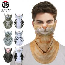 3D Tier Winter Fleece Bandana Winddichte Maske Ski Gesichtsbedeckung Hängender Ohrschal Outdoor Wandern Sport Radfahren Halswärmer Gamasche
