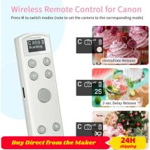 Hanpusen BR-3C Rechargeable Multi-Function Wireless Remote Control For Canon R RP R5 R8 R50 R100 M50 M200 M6II 6DII G7X3 G5X2