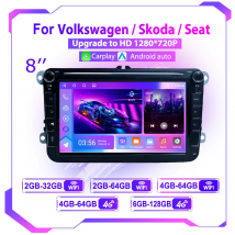2DIN Autoradio mit Carplay 8 Zoll Android Radio für Volkswagen VW Golf 5 6 Passat Jetta Caddy EOS T5 Tiguan Touran CC Polo
