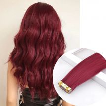 10 pz/pacco nastro nell'estensione dei capelli s nastro adesivo invisibile colorato sintetico nell'estensione dei capelli rosa viola blu capelli colorati