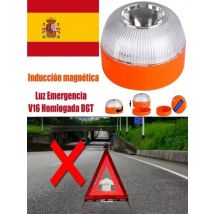 Car Emergency Beacon Light USB Rechargeable V16 Magnetic Induction Strobe Flashing Warning Light Help Flash Safety Signal Lamp