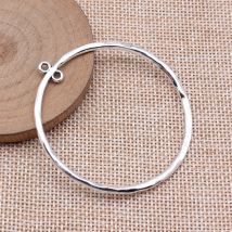 IFOCUS 10 teile/los Twisted Runde Ohrring Stecker Zubehör Für DIY Schmuck Machen Zink-legierung 53x58mm/2,09x2,28 zoll