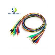 TL040  1.0meter High Quality 18AWG flexible silicone Wire 2mm banana Plug Patch Cord Test Lead