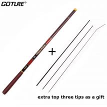 Goture ROT FUCHS 3,0-7,2 M Stream Angelrute Carbon Teleskop Angelrute Ultra Licht Karpfen Angelrute tenkara Rod Tackle