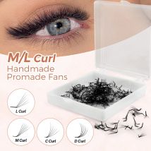 Blossom Lashes M L Curl Premade Fans Extensions Volume Fans Prefact Bouquet Eyelashes Extensions Loose Fans Pre Made Curved M L