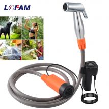 Bomba de ducha recargable portátil para escalada al aire libre, Camping, ducha para playa, baño, riego de flores, coche para mascotas, limpieza de perros