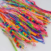 10 Teile/los Mode Mehrfarbige Einstellbare Einfache Armbänder Für Mädchen Trend Mix Stil Gewebt Armband Geburtstag Party Jahrestag Geschenk