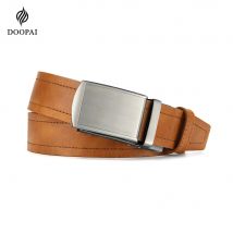 DOOPAI Mode Herren Hochwertiger PU-Gürtel Multi-Anlass Business-Stil Modegürtel Automatische Schnalle