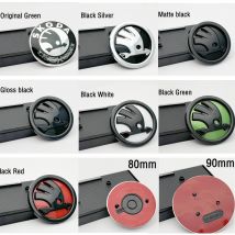 ABS 80mm 90mm Emblemat/Naklejka na maskę przednią, bagażnik tylny, model klasyczny do Skoda Octavia Superb MK2 Fabia Rapid Roomster