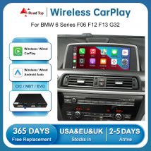 CarPlay inalámbrico superior de carretera Android Auto para BMW 6 Series F06 F12 F13 G32 2010-2020 CIC NBT EVO con funciones AirPlay de enlace de espejo