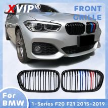 Xvip glänzend mattschwarz m-color racing performance front grill für bmw 1 series f20 f21 2015 m135i m140i 200-19 lci