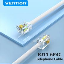 Vention RJ11 Telefonkabel RJ11 Stecker auf Stecker 6P4C Telefonleitungskabel für DSL Modem Answernig Maschine Anrufer-ID Fax Telefonkabel