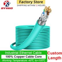 SFTP Industrie-Ethernet-Kabel, wasserdicht, ölbeständig, feuerbeständig, UV-beständig, 26 AWG PVC, flexibel, abgeschirmtes Patchkabel LAN POE