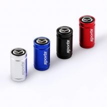 4pcs Metal Dustproof Car Tire Valve Caps Tyre Decoration Accessories For Mazda 2 3 5 6 Axela Atenza Speed 6 CX-3 CX-4 CX 5 CX-7