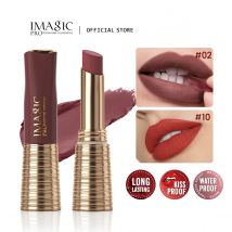 IMAGIC Lippenstift, matt, langlebig, Antihaft-Lippenstift, wasserfester Make-up-Lippenstift, wischfrei, klassische, hochpigmentierte Lippentönung