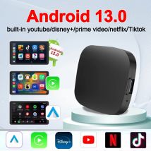 Verkabelt mit Wireless Carplay Android Auto Adapter WiFi für Youtube Nexflit Cars Smart Ai Box Bulit in Play Stroe