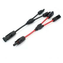 Złącze fotowoltaiczne 2Y do połączenia równoległego, 30A 1000V, elektryczne, do paneli słonecznych, 2 szt., przewód do paneli słonecznych.