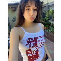 Y2k Kleidung Vintage Ärmelloses Tank Top 2023 Sommer Druck Persönlichkeit Helle Farbe Ärmellose Ästhetische Harajuku Streetwear Schlank