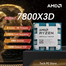 NUOVO AMD Ryzen 7 7800X3D 4.2GHz L3 = 96M Processore 120W 8 Core 16-Thread R7 7800X3D Presa AM5 5NM DDR5 ma Nessuna ventola