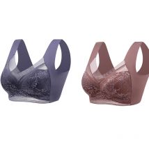 Women's Outdoor Sports Fitnes  Anti Glare Bra Four Season Large Size Vest Style Underwear Sexy Lingerie Bras  Bustier Active Bra