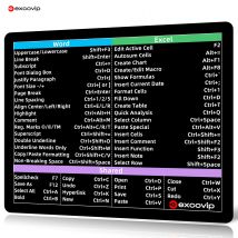EXCO Excel-alfombrilla de ratón suave para oficina, Base de goma antideslizante para ordenador portátil y hogar
