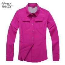 Trvlwego Camping Wander hemd Frauen Sommer im Freien schnell trocknen abnehmbare Mücken kontrolle Gehen Reisen Klettern Trekking Bluse