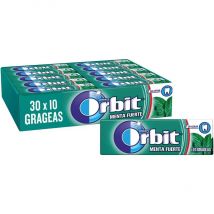 Orbit Chicles Sin Azúcar Sabor menta fuerte y eucalipto  (30 x 10 chicles)-Orbit Arándanos-Orbit Sandia